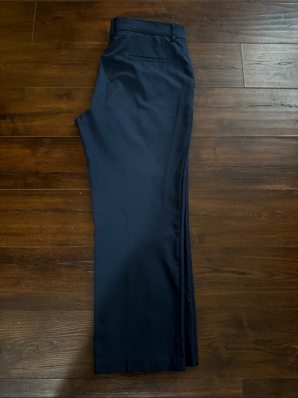 Haggar Navy Dress Pants - Flat Front Tailored Look